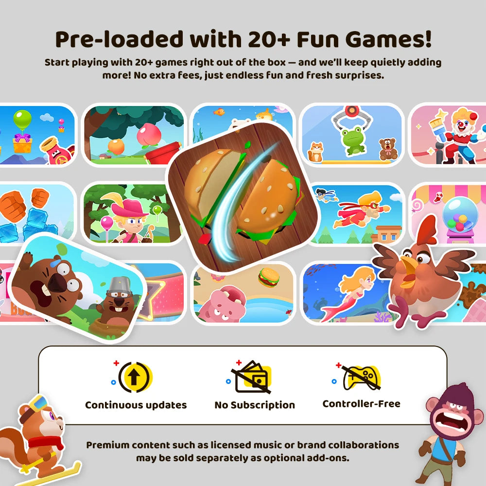 KINHANK MotionX Gaming Console with 20+Games for Kids & Families,Continuous Updates,Plug & Play Indoor Active Play System