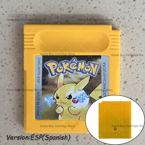 GBC Video Game Cartridge Console Card Pokemon Blue/Crystal/Green/Gold/Red/Silver/Yellow High Quality with Multi-language