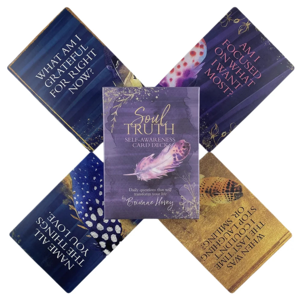 Soul Truth Self-awareness Oracle Cards Divination Deck English Versions Edition Tarot Board Playing Game For Party