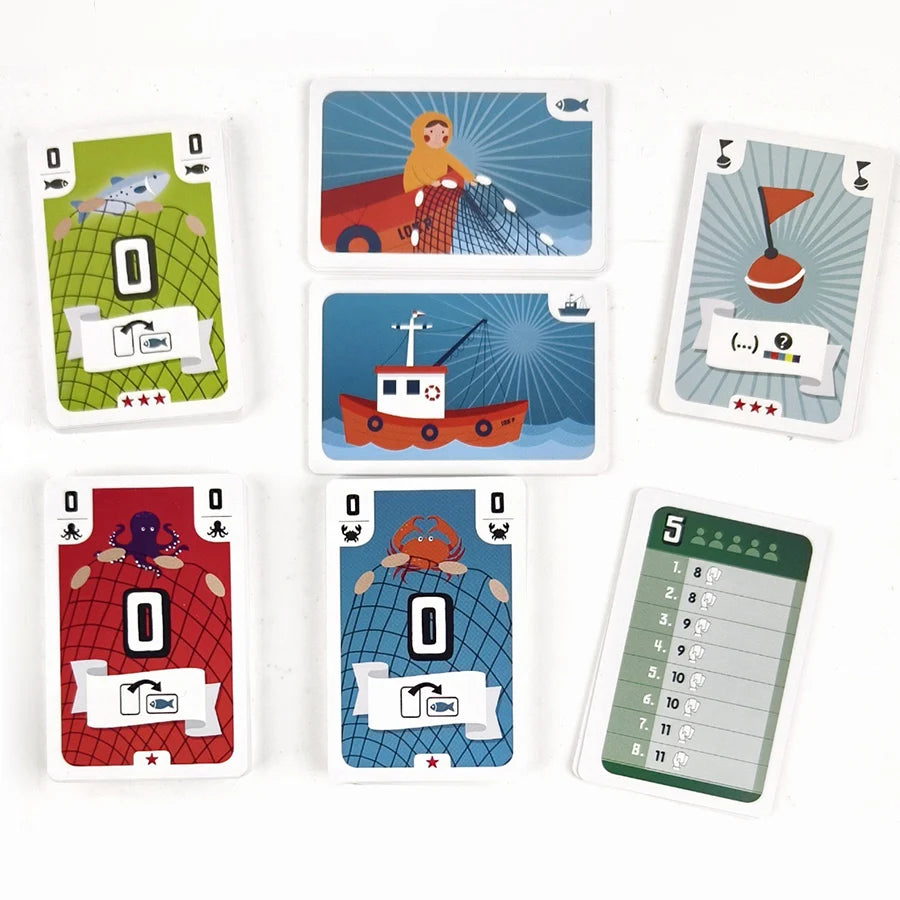 2025 New Board game Fishing  3-5 players 40-60min Family/Party Funny Table Game Friends Entertainment Cards Game