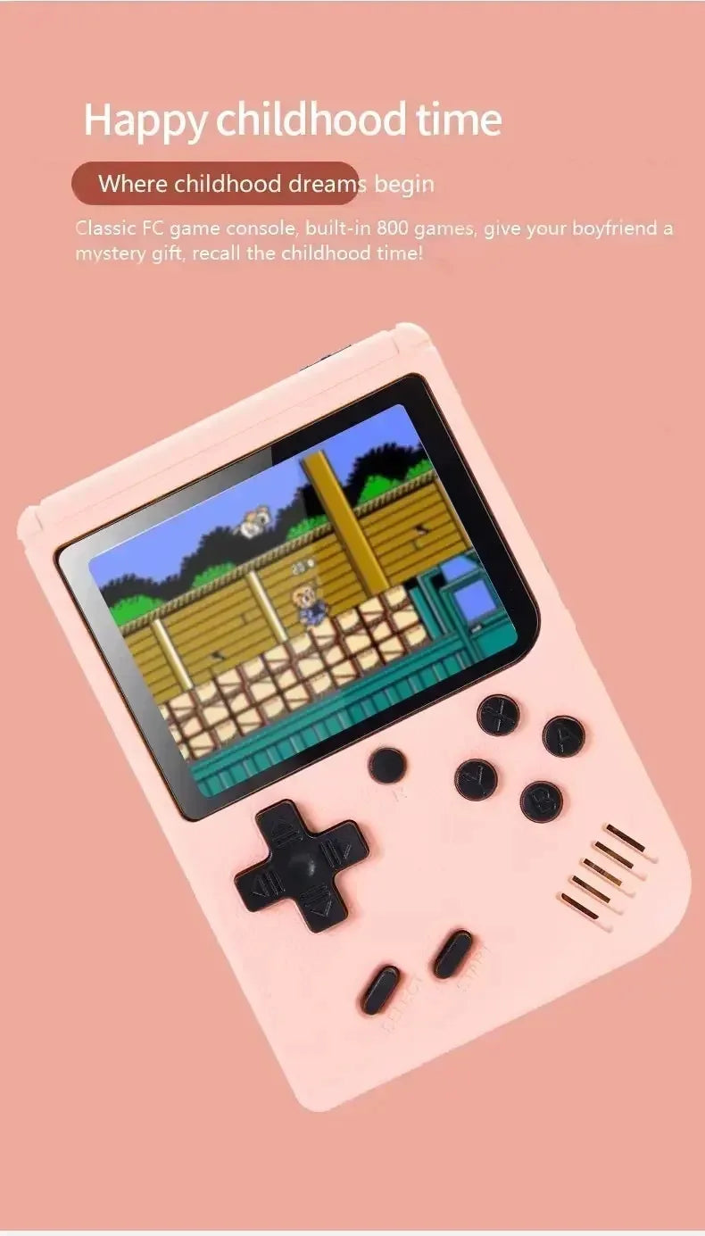 Retro Portable Mini Handheld Video Game Console 8-Bit 3.0 Inch LCD Color Kids Game Player Built-in 400 games For Kid Xmas Gift