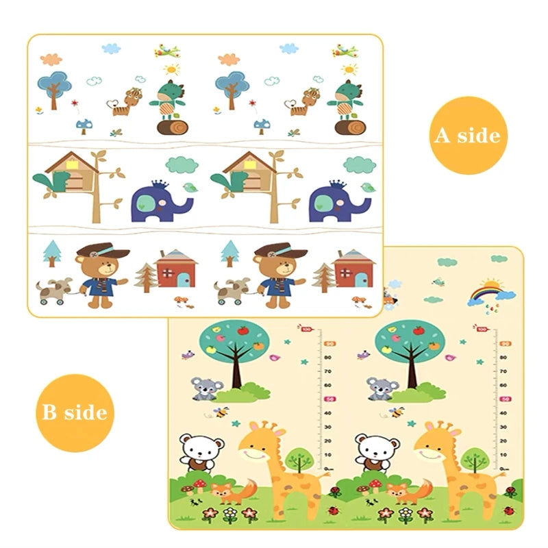 200x180/180x150/180x120cm Play Mat for Children's Thick Safety Mat Friendly Crawling Play Mats Folding Mat Carpet Rug Playmat