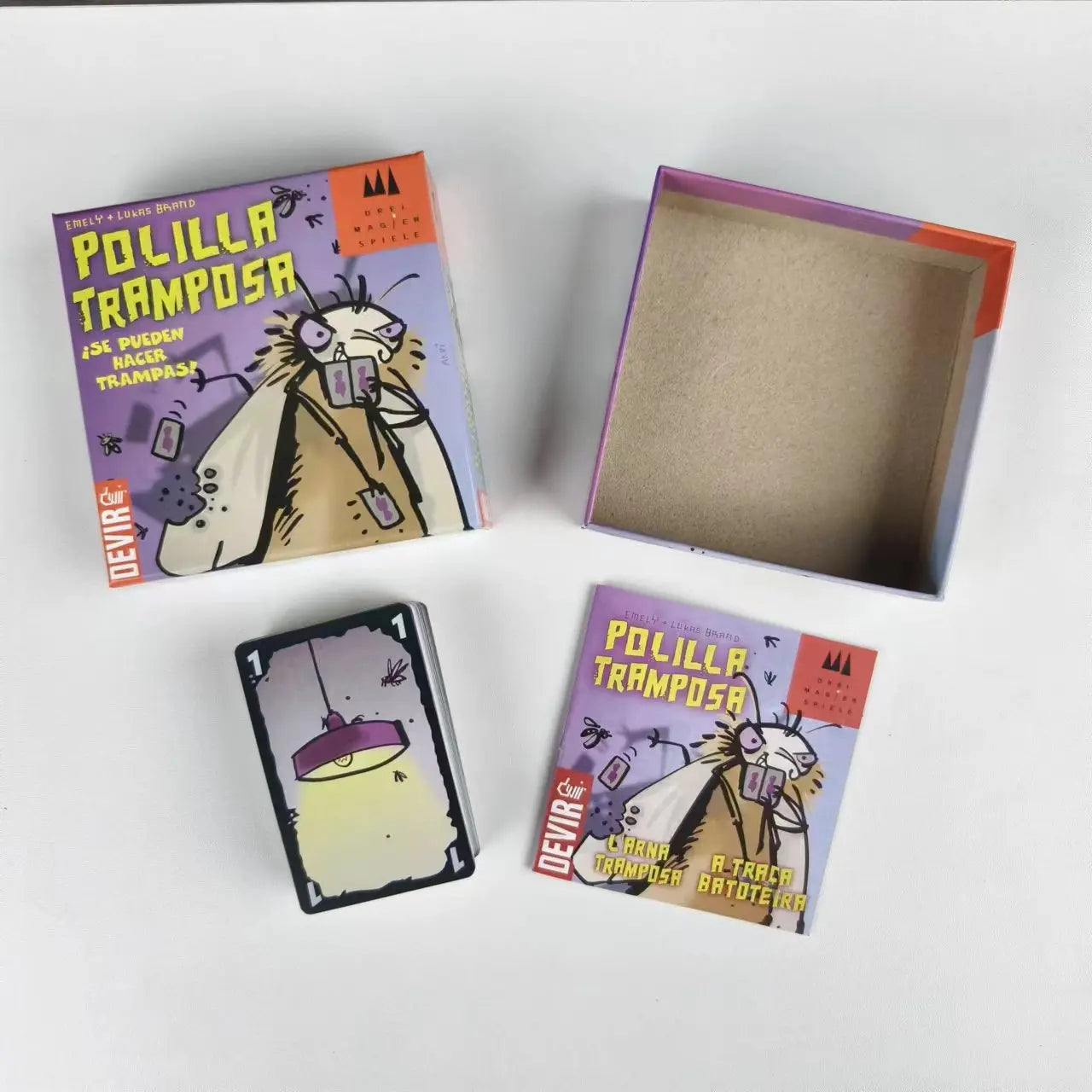Polilla Tramposa Español Playing Card Game The Cheating Moth Spanish Board Game Juego Cartas Family Games For Party Favor Gift