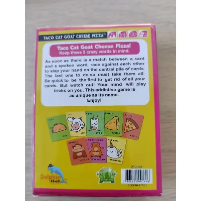 Taco Cat Goat Cheese Pizza Card Game Santa Cookie Elf Easter Funny Games for Couples Friends Adults Party Toy