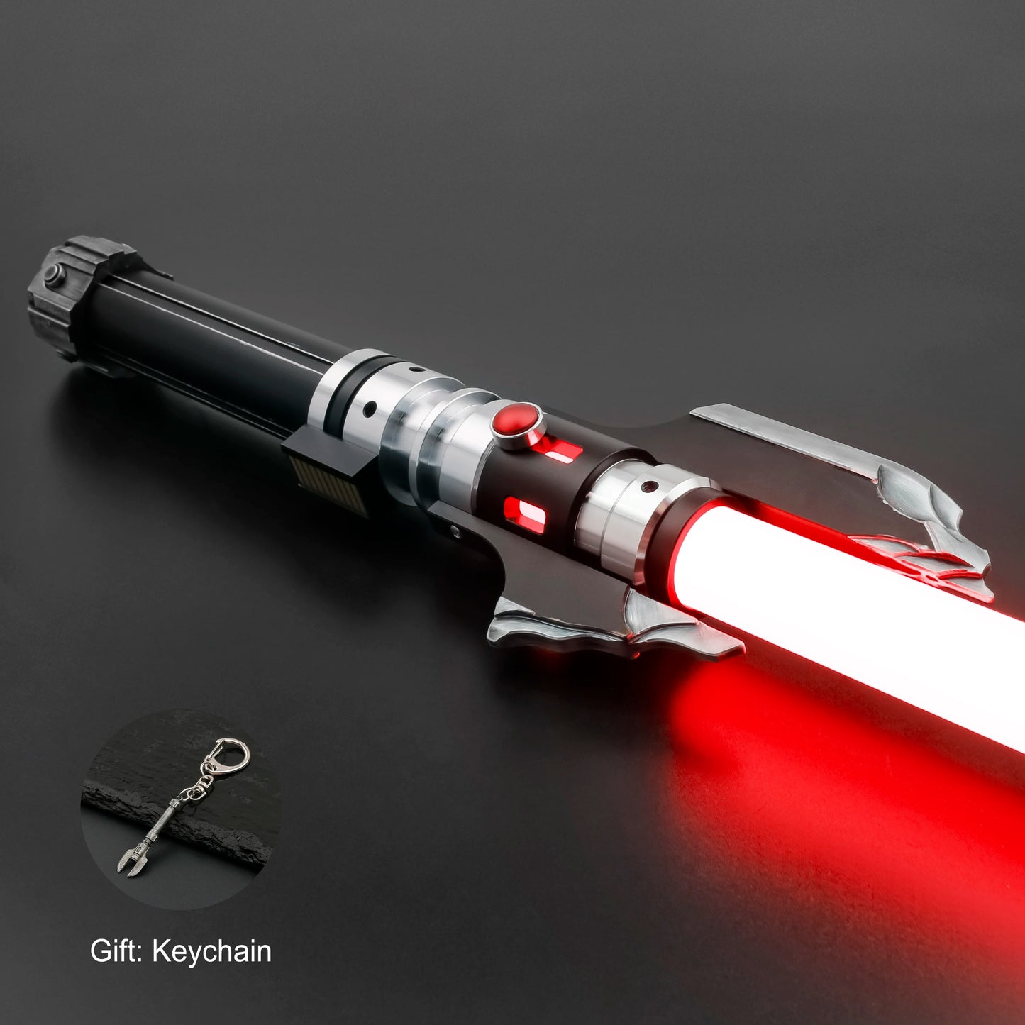 TXQSABER Lightsaber Neo Pixel Smooth Swing Metal Handle Weathered LED Strip Blade Cosplay Toys Laser Sword Replica Darth Malgus