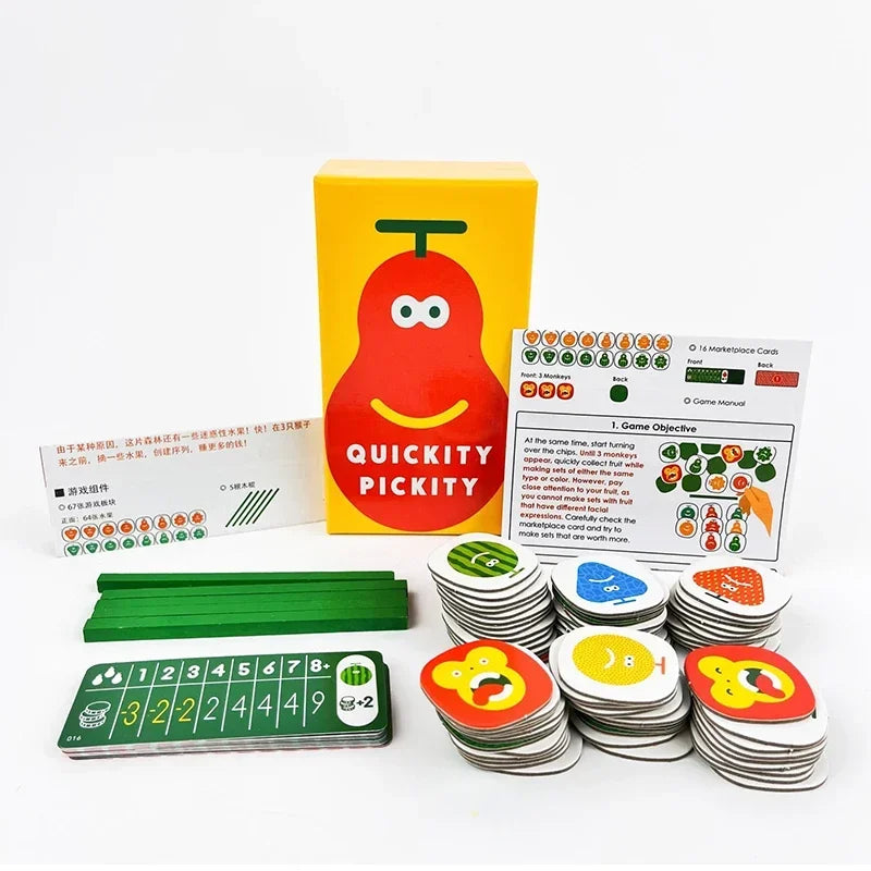 Exciting party Games Bundle: Quickity Pickity & Moving Wild / DURIAN / maskmen / Rafter Five Party Games for Adults and Kids