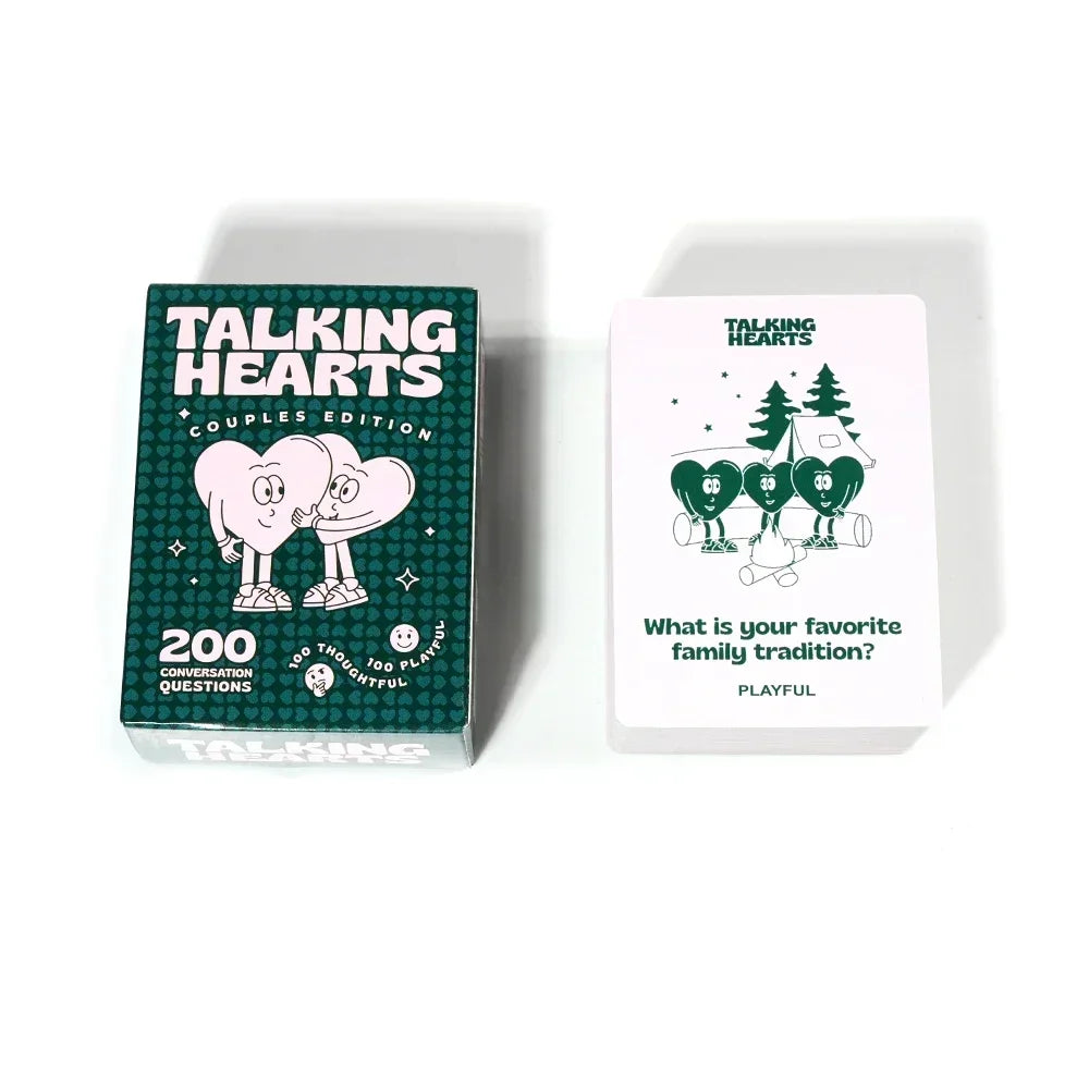 Taklig Hearts Card Game Board games Romantic Couple Fun Interactive Card Games Talking Hearts Conversation Cards Valentines