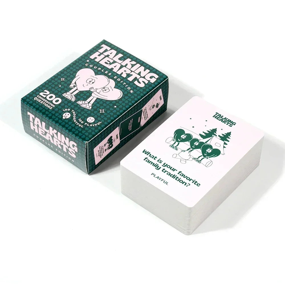 Taklig Hearts Card Game Board games Romantic Couple Fun Interactive Card Games Talking Hearts Conversation Cards Valentines